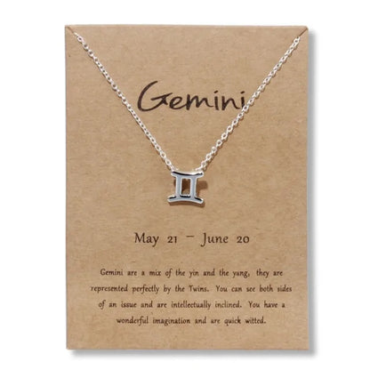 Gold Zodiac Pendant Necklace – Choose Your Star Sign ✨
