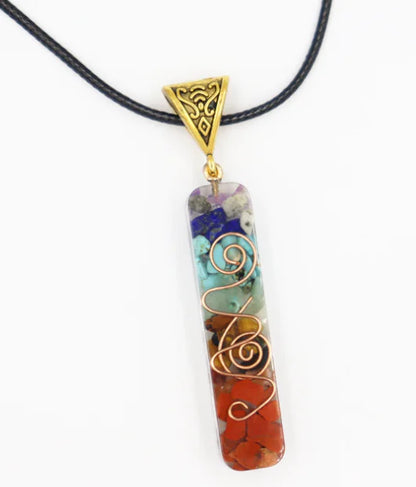 Rainbow Chakra Necklace – Healing Crystals for Balance