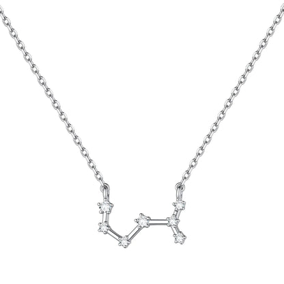 Scorpio Silver Choker – Zodiac Necklace with Sparkle ✨