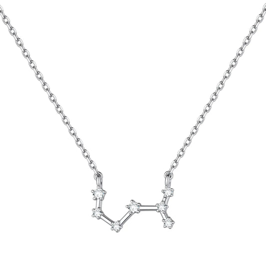 Scorpio Silver Choker – Zodiac Necklace with Sparkle ✨