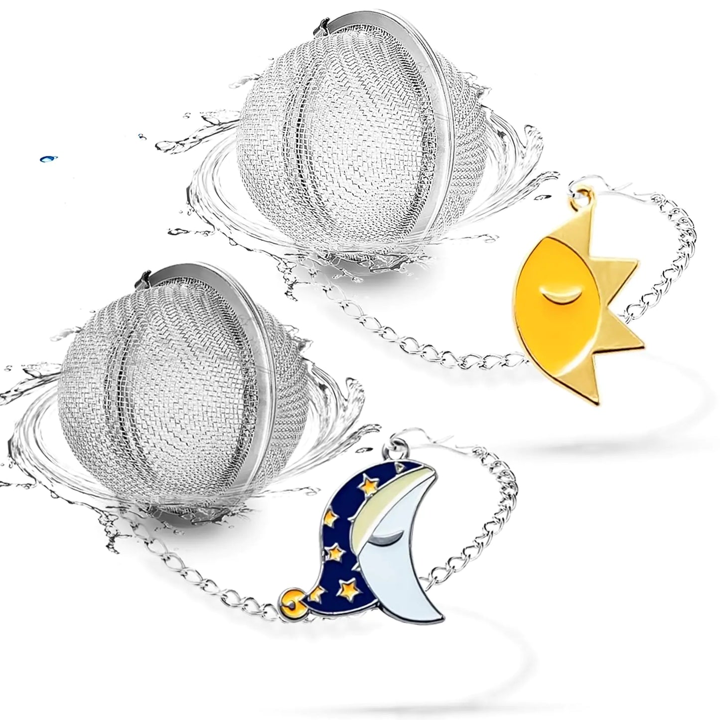 Sun & Moon Tea Infuser Set – Zodiac-Inspired Ritual