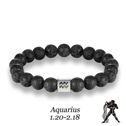 Zodiac Bead Bracelet – Personalized Astrological Gift ✨