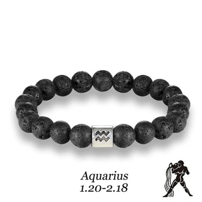 Zodiac Bead Bracelet – Personalized Astrological Gift ✨