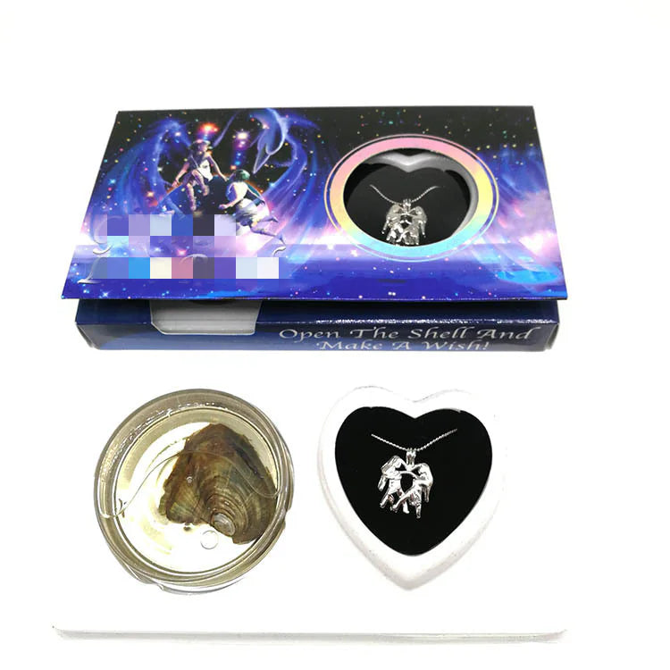 Zodiac Pearl Necklace DIY Kit – Clam & Constellation Gift 💫