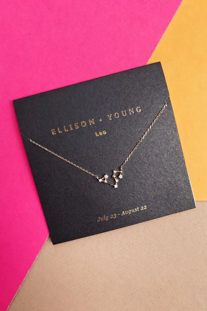 Zodiac Necklace – Gold Constellation Pendant Gift ✨