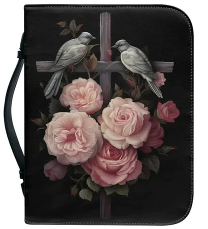 Spiritual Book Protection Bag – Cross & Sunflower Design