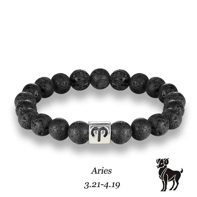 Zodiac Bead Bracelet – Personalized Astrological Gift ✨