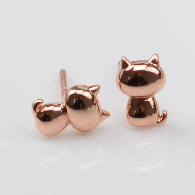 925 Silver Zodiac Cat Earrings – Hypoallergenic & Stylish