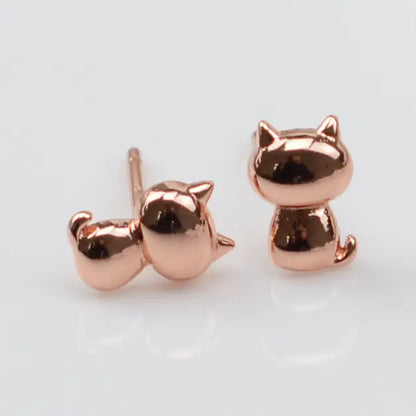 925 Silver Zodiac Cat Earrings – Hypoallergenic & Stylish