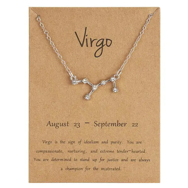 Zodiac Sign Necklace – Choose Your Constellation Pendant 🌌