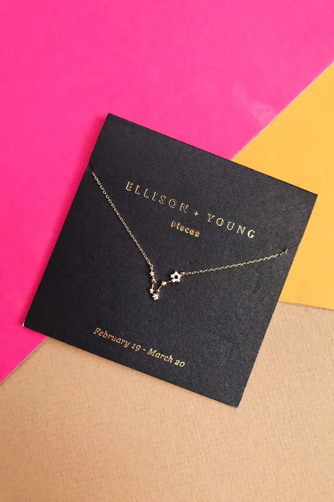 Zodiac Necklace – Gold Constellation Pendant Gift ✨