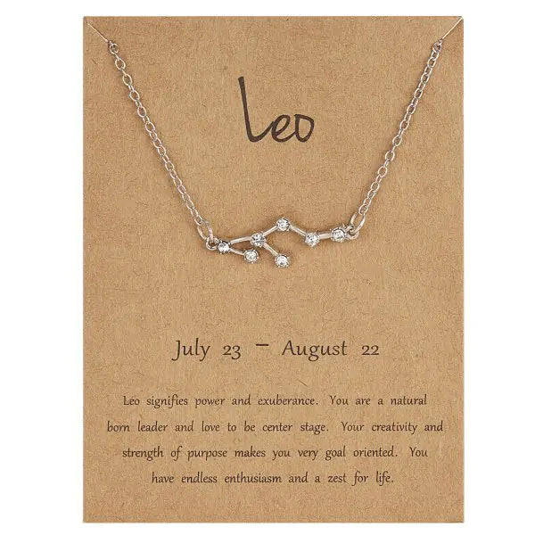 Zodiac Sign Necklace – Choose Your Constellation Pendant 🌌