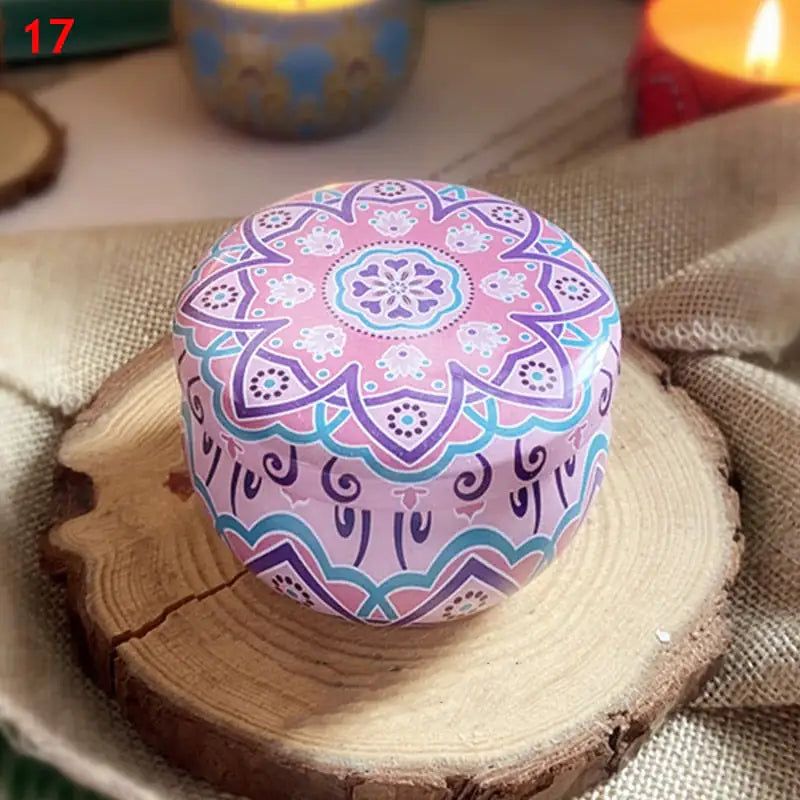 Vintage Flower Soy Candle – Scented Jar for Home ✨