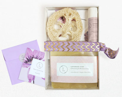 Mini Lavender Gift Box – Natural Party Favor for Guests