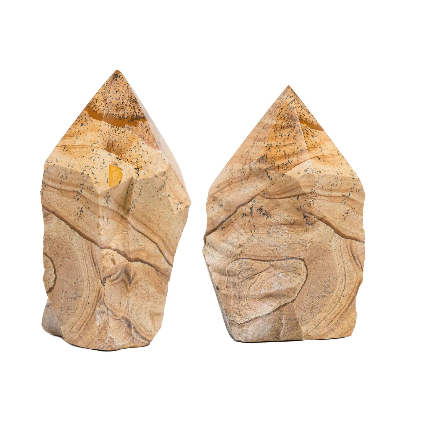 Picture Jasper Crystal Points – Grounding Stones for All Signs