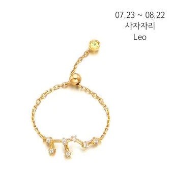 S925 Silver Zodiac Ring – Minimalist Style for Women