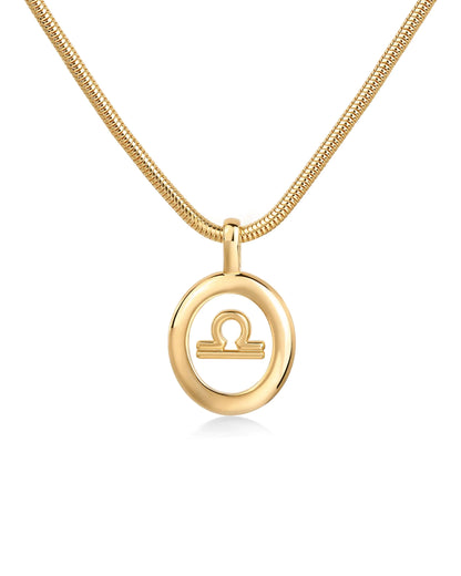 ⚖️ Libra Zodiac Gold Charm – Celestial Beauty & Balance ✨