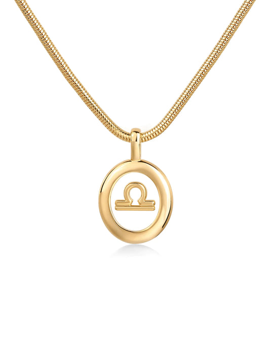 ⚖️ Libra Zodiac Gold Charm – Celestial Beauty & Balance ✨