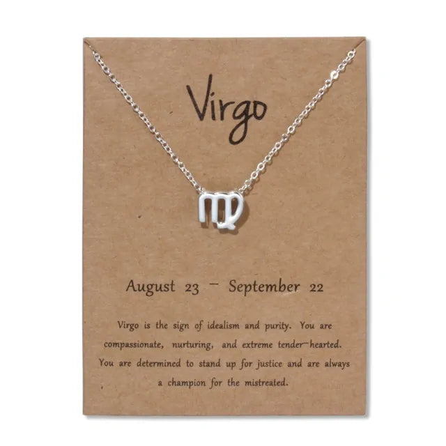 Gold Zodiac Pendant Necklace – Choose Your Star Sign ✨