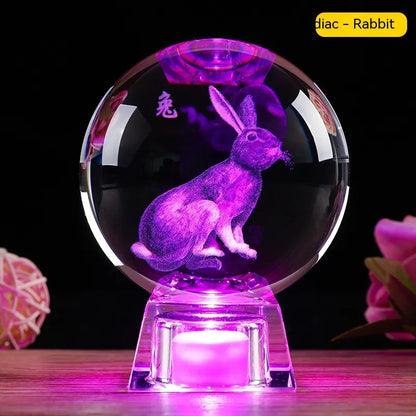 Zodiac Crystal Ball – Glowing Horoscope Decor Gift ✨